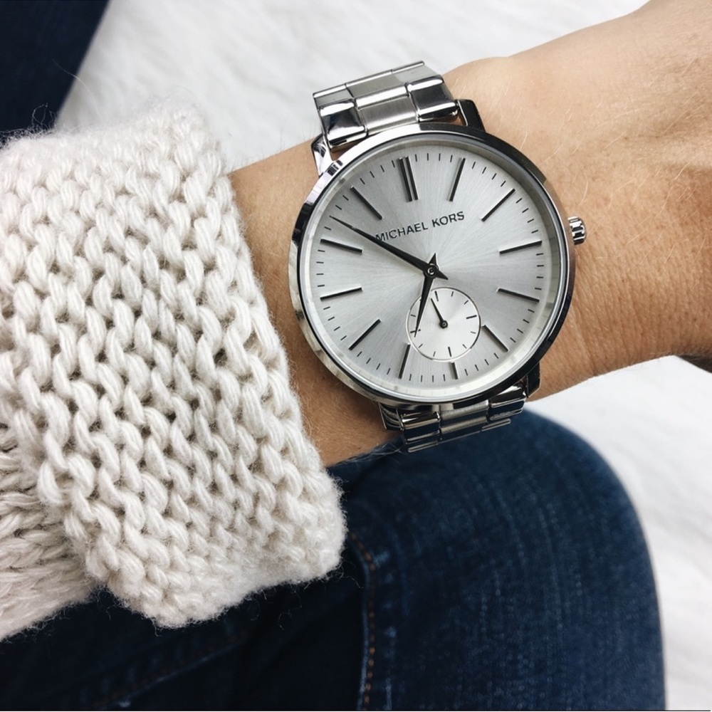 Michael Kors silver analog classic watch